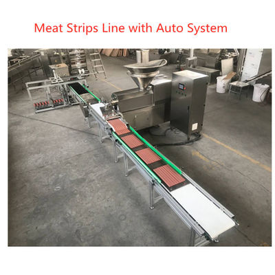 Stanless Steel 304 type Pet Food Manufacturing Equipment , Meat Strip Processing Line