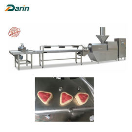 Cold Extrusion Pet Food Production Line , Pet Chewing Bone Machine With High Meat Content